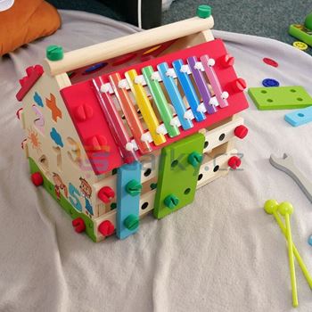 Obrázek z Dětský dřevěný domeček - Vzdělávací 