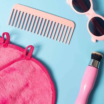 Obrázek z Odličovací žínka - tmavě růžová 