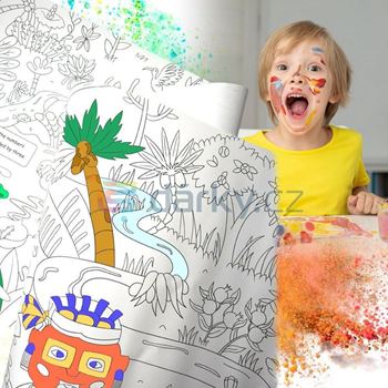 Obrázek z Omalovánky v roli 10 m - džungle 